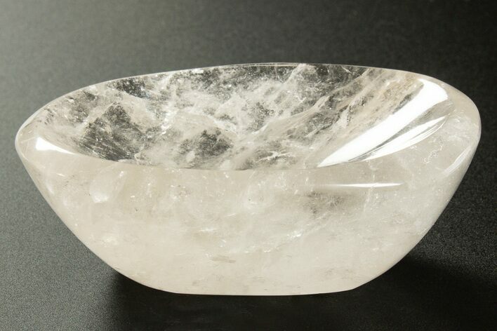 Polished Clear Quartz Dish - Madagascar #336437